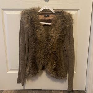 Lisa International Women's Chenille
Faux fun Sweater Jacket Sz L